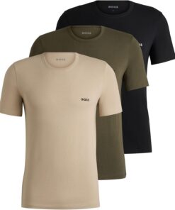 Boss Tshirt RN 3p Classic 10243514 01 Camiseta Hombre (Pack de 3)