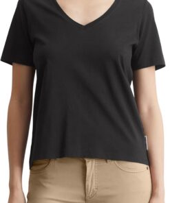 Marc OߴPolo Mujer Camiseta con Cuello de Pico Regular fit