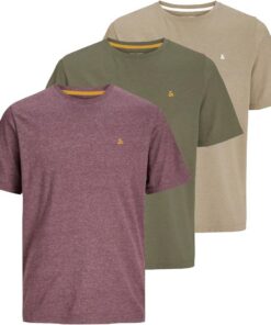 JACK & JONES Jjepaulos tee SS Crew Neck Noos Pls Camiseta Hombre (Pack de 1)