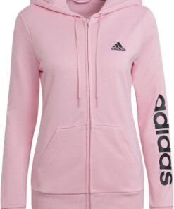 Adidas Essentials Linear Full-Zip French Terry Hoodie (Plus Size) Top con Capucha Mujer