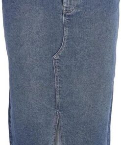 NOISY MAY NMKath NW Slit Midi Skirt VI478BL Noos Mujer Falda hasta la Rodilla Azul