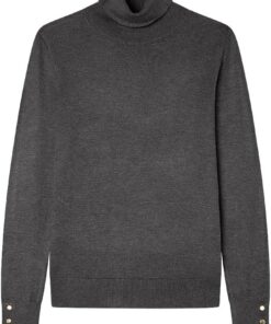 SPRINGFIELD Turtle Neck Viscose and Nylon Sweater Sudadera De Cuello Alto para Mujer