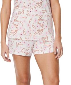 Amazon Essentials Mujer Conjunto de Pijama de Mezcla de Modal, Camisola con Pantalones Cortos