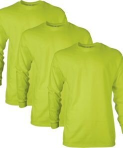 Gildan Camiseta de Manga Larga, de Ultra Cotton, Estilo G2400, Camiseta para Hombre