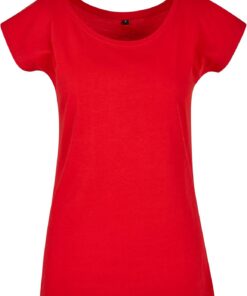 Build Your Brand Bb013-ladies Wide Neck tee Camiseta Mujer (Pack de 1)