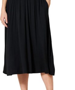 Amazon Essentials Mujer Falda Midi de Punto con Tirantes