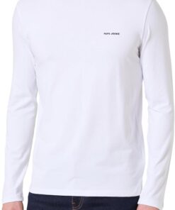 Pepe Jeans M Basic Logo Stretch L/S Camiseta Hombre (Pack de 1)
