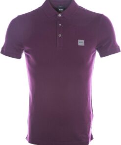 Boss Square Patch Logo Slim Fit Pique Polo Shirt Camisa de Polo Hombre (Pack de 1)