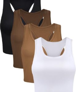 BOAO Basic Crop Top Básico Mujer