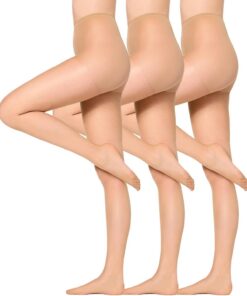 Nur Die 3er Seidenfein Strumpfhose, 726969 Medias Mujer (Pack de 3)