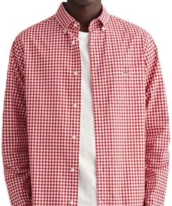 GANT Reg Poplin Gingham Shirt Blusas Mujer (Pack de 1)