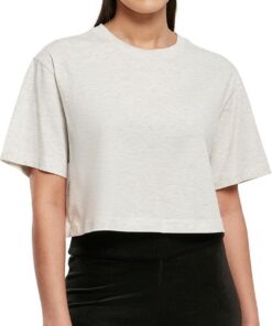 Urban Classics Ladies Short Oversized tee Mujer Camiseta Negro 100% algodón Regular