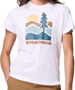 Columbia Ruby Springs Graphic Fitted Short Sleeve Camiseta de Manga Corta Mujer (Pack de 1)