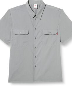 Velilla 522; Camisa de Manga Corta; Color Gris; Talla 3XL