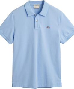 GANT Hombre Polo De Piqué con Escudo Regular, Rich Navy