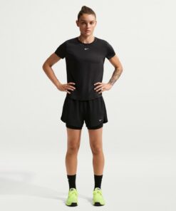 NIKE W Nk One DF HR 3in 2n1 Short - Shorts Mujer
