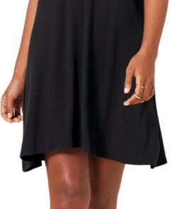 Amazon Essentials Vestido con Vuelo sin Mangas (Talla Grande Disponible) Mujer