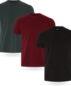 Camiseta FM London Paquete de 3/5 para Hombre - Camisetas de Peso Premium con diseño Ligeramente Ajustado