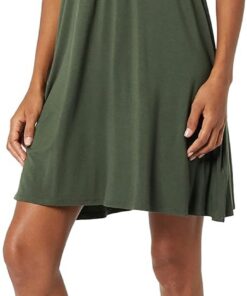 Amazon Essentials Mujer Vestido Cruzado (Disponible en Tallas Grandes)
