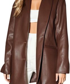 Generisch Abrigos para mujer manga larga solapa Plein chaqueta de pana de cuero elegante abrigos para mujer patinadores primavera con remaches cortavientos corto