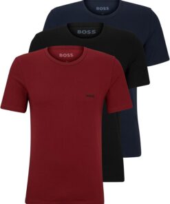 Boss Tshirt RN 3p Classic 10243514 01 Camiseta Hombre (Pack de 3)
