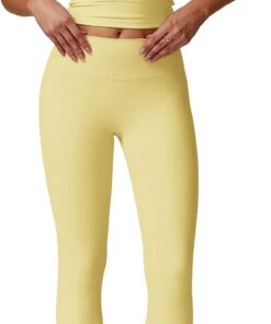 IMEKIS Conjunto de gimnasio de 2 piezas para mujer, traje de yoga, tirantes con tirantes en la parte posterior Soprt Crop Top y leggings de cintura alta, traje de deporte, verano, fitness
