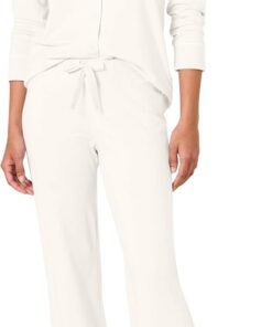 Amazon Essentials Conjunto de Pija con Camisa de Manga Larga y Pantalón Largo en Modal y Algodón Mujer