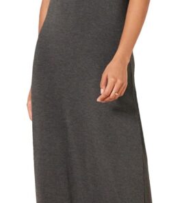 Amazon Essentials Mujer Vestido Largo de Manga Corta, Fluido