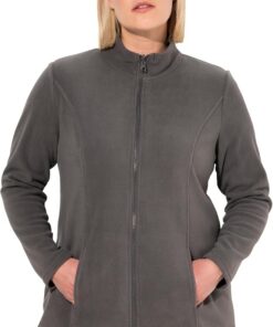 Ulla Popken Mujer Sudadera con Cremallera