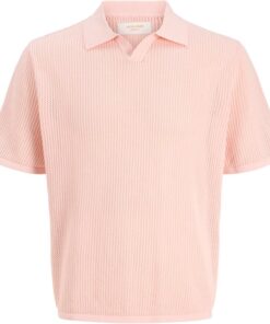 Jack & Jones Jorcassis Knit Twisted Split Neck Polo Polo Jorcassis Knit Twisted Split Neck Hombre (Pack de 1)