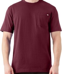 Dickies Camiseta Pesada de Manga Corta con Cuello Redondo Grande Y Alto Camiseta Hombre (Pack de 1)