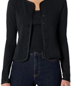 Amazon Essentials Conjunto de Cárdigan y Camiseta Acanalados de Corte Ajustado con Tirantes Extraíbles Mujer