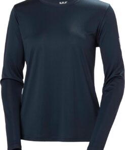Helly Hansen W HH Tech Crew LS 2.0 Camiseta Mujer (Pack de 1)