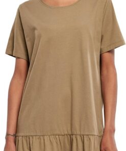 Urban Classics Ladies Valence tee Mujer Vestido Corto Negro 100% algodón