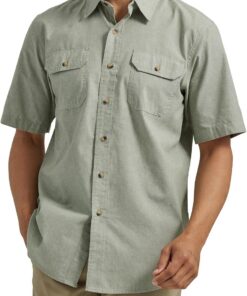 Wrangler Authentics Camisa Tejida Clásica de Manga Corta Camisa Tejida clásica de Manga Corta Hombre