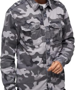 Brandit Vintage Hombre Manga Larga Negro Regular | Versión de manga larga, varios colores, tallas S a 7XL