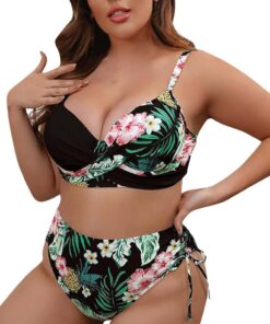 Bañadores Mujer Natacion Tallas Grandes Bikini para Mujeres Push Up Cuello En V Traje De Baño De Dos Piezas Sexy Halter Conjunto De Bikinis Ropa De Playa Verano Piscina Vikinis Set con Impresión
