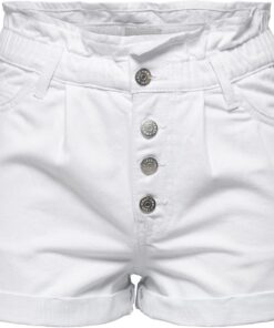 Only Onlcuba Life Paperbag Dnm Shorts Dot005 - Pantalones Cortos Mujer