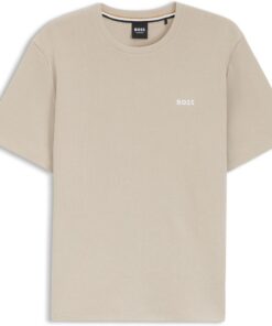 Boss Camiseta Waffle Camiseta de Pijama Hombre