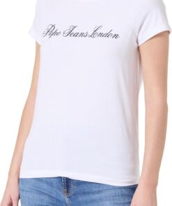Pepe Jeans W Basic Stretch Logo Camiseta para Mujer