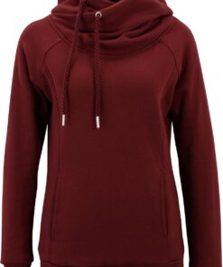 Urban Classics Ladies Raglan High Neck Mujer Sudadera con Capucha Negro Regular