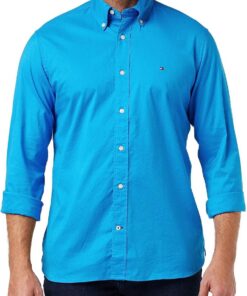 Tommy Hilfiger Camisa Hombre Flex Poplin Solid Regular Fit