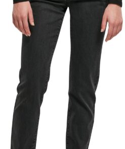 Urban Classics Pantalones Vaqueros Rectos de Cintura Baja para Mujer - Pantalones Mujer