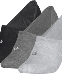 Calvin Klein Footie Medium Cut Footie Mujer (Pack de 3)