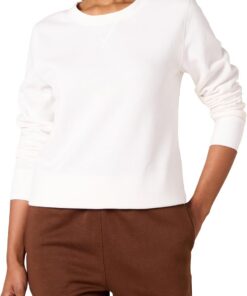 Amazon Essentials Mujer Sudadera con Cuello Redondo de Forro Polar (Disponible en Tallas Grandes)
