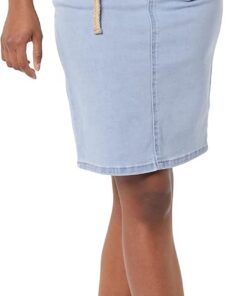 Amazon Essentials Falda Vaquera clásica con 5 Bolsillos (Disponible en Tallas Grandes) Mujer