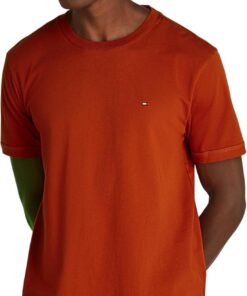 Tommy Hilfiger Camiseta de Manga Corta Hombre tee de algodón