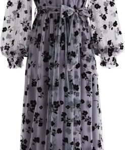 CHICWISH Falda midi de malla de doble capa para mujer, caramelo/azul polvoriento/blanco/negro