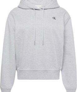 Calvin Klein Hoodie Mujer Monogram Terry con Logotipo
