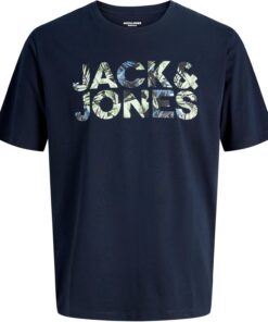 JACK & JONES Jjejeff Logo tee SS Sn Jjejeff Logo tee SS Sn Hombre (Pack de 1)